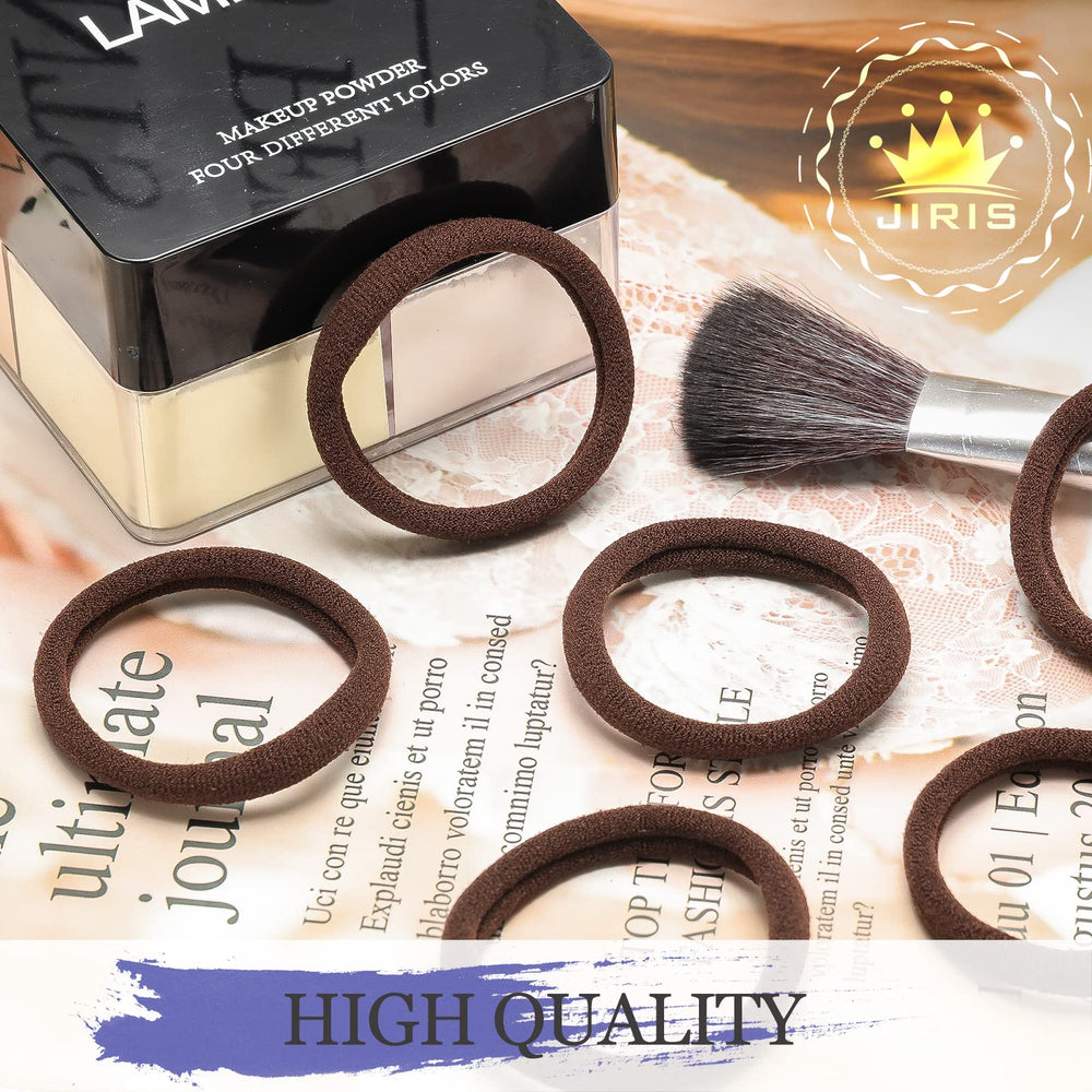 Ligas JIRIS para coletas altas en cabello grueso.