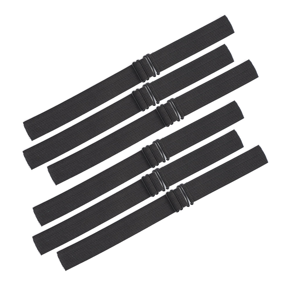 JIUSERLU bandas ajustables para pelucas en negro, ajuste seguro y cómodo.