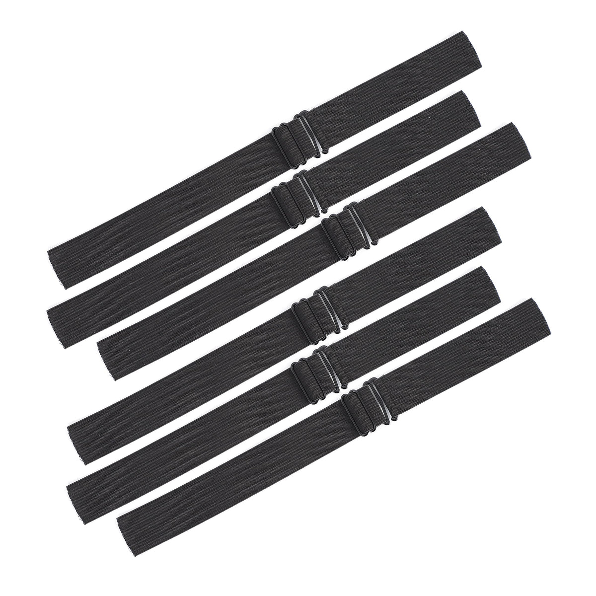 JIUSERLU bandas ajustables para pelucas en negro, ajuste seguro y cómodo.