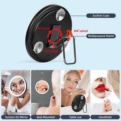Soporte 360 grados de JJhxr lupa 30x para ángulos ideales.