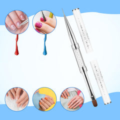 JJUNW brocha nylon fibras elásticas para arte de uñas.