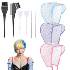 Capas para mechas JJUNW en colores para teñido preciso y cómodo.
