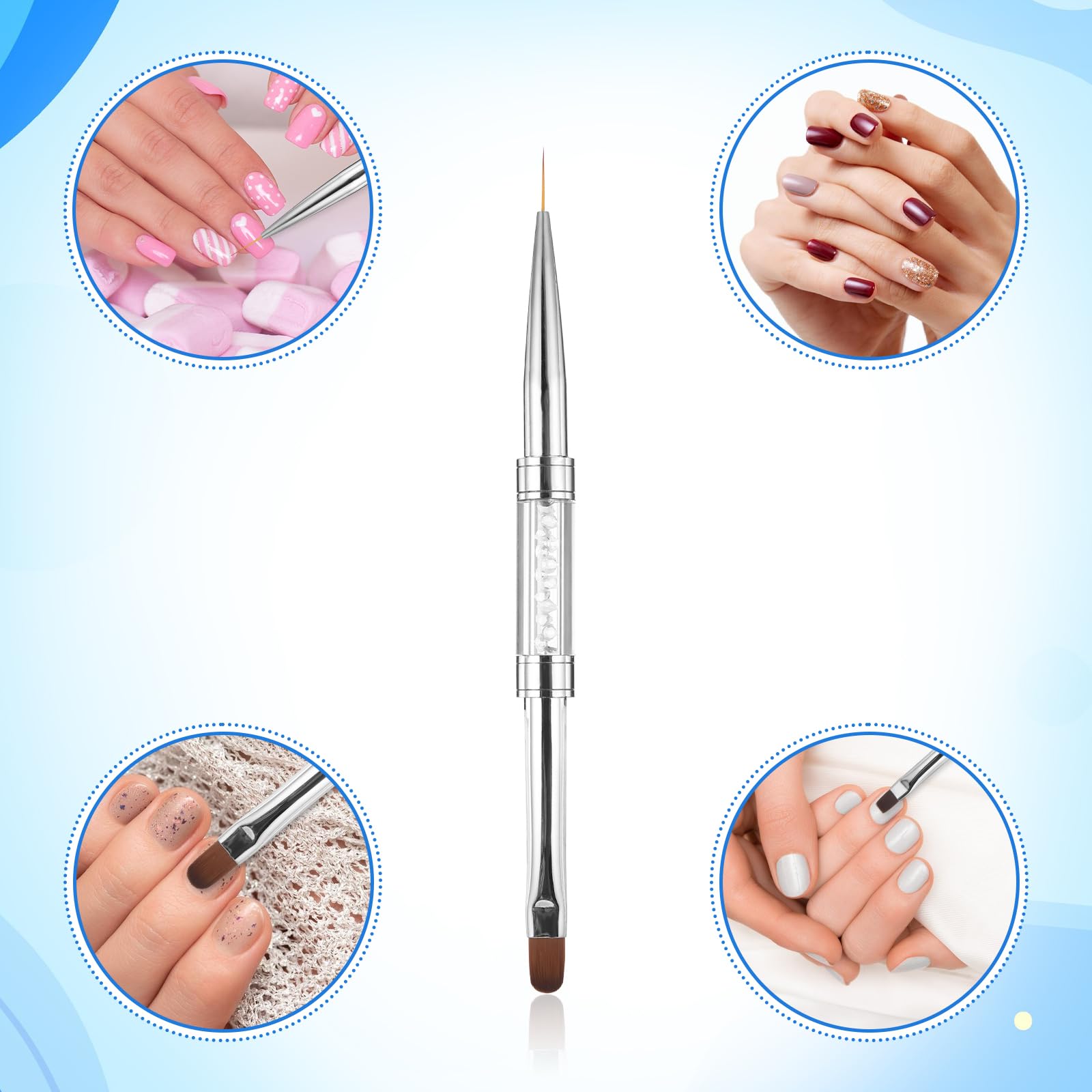 JJUNW juego de herramientas para diseño de uñas profesional.