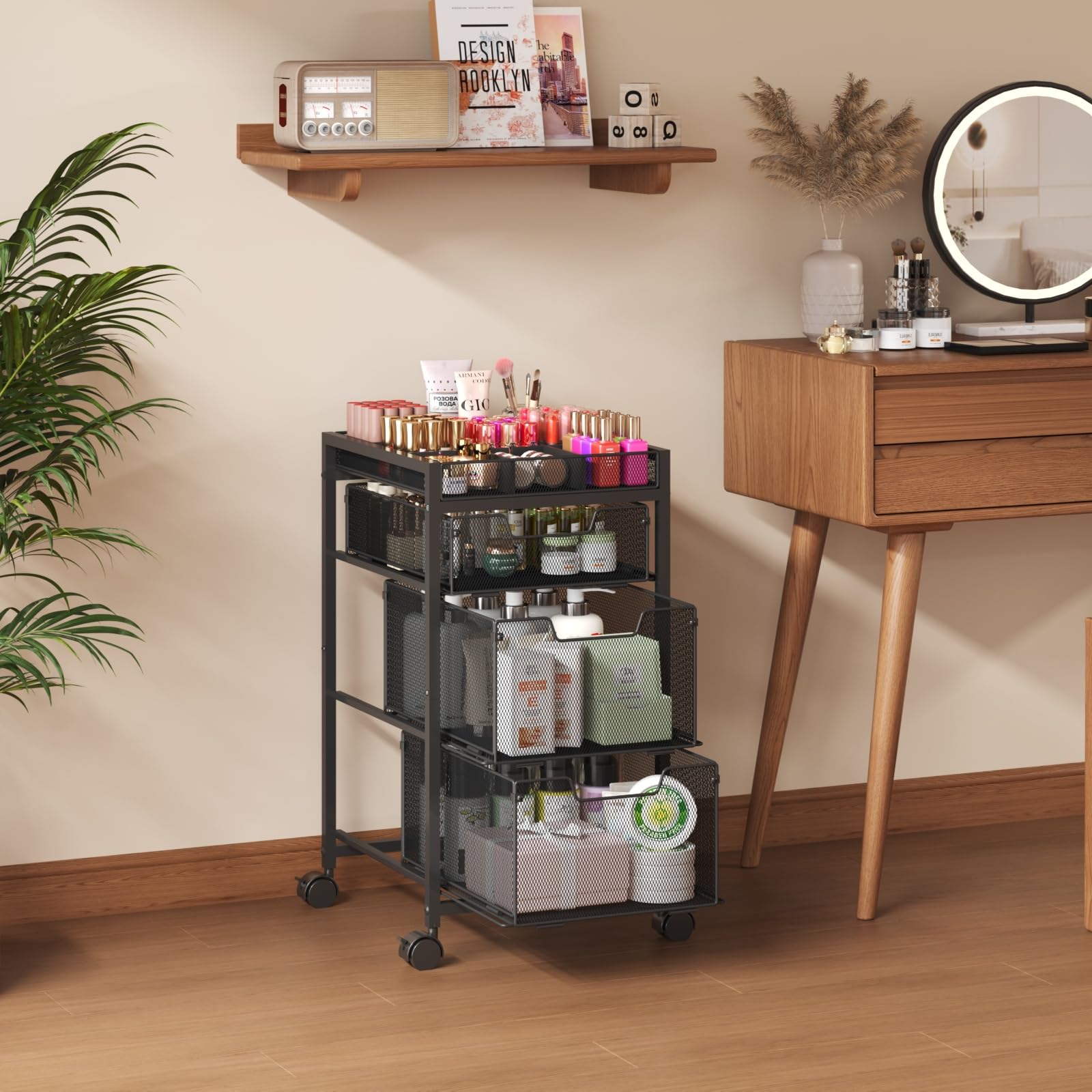 JKsmart divisores superiores ajustables para brochas, lápices y labiales.