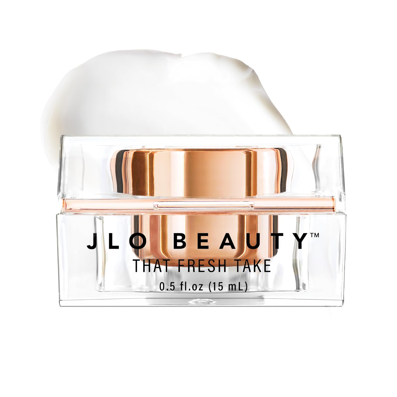 Crema de ojos JLO BEAUTY para aplicación suave y humectante.