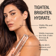 JLO BEAUTY suero tono-textura mejora la uniformidad y suavidad.