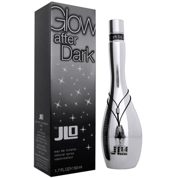 Jennifer López Glow After Dark, botella de perfume, perfecto para salidas nocturnas y un toque audaz.