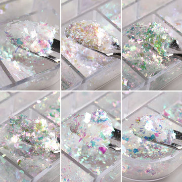 jmeowio glitter iridiscente para uñas, complemento perfecto para diseños creativos