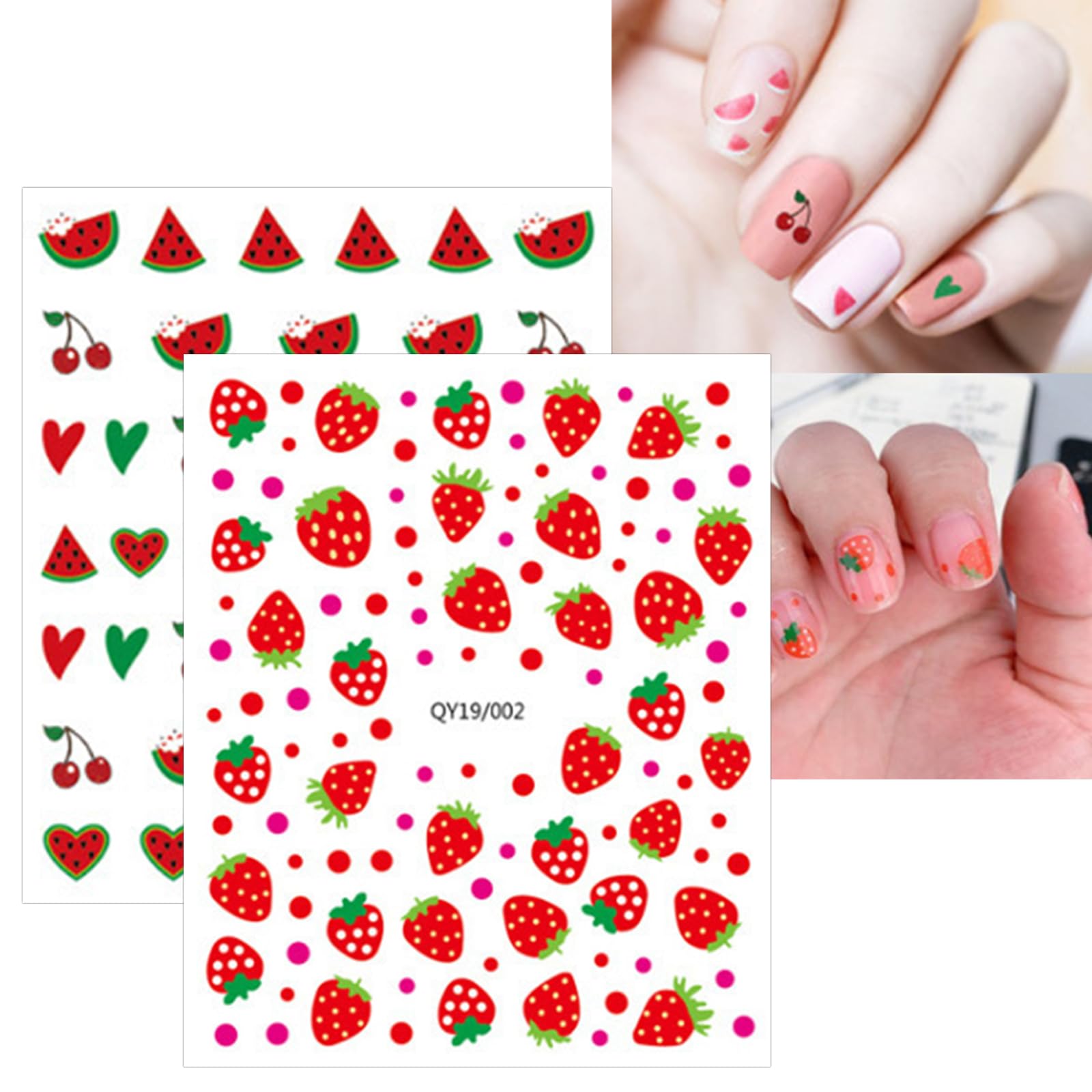 JMEOWIO pegatinas de diseños divertidos para uñas