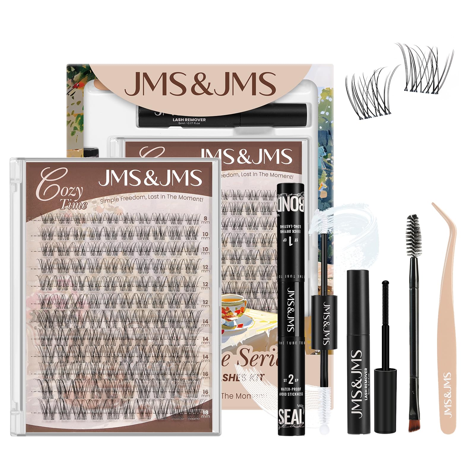 JMS&JMS Venus lash clusters with natural wispy fibers for everyday wear