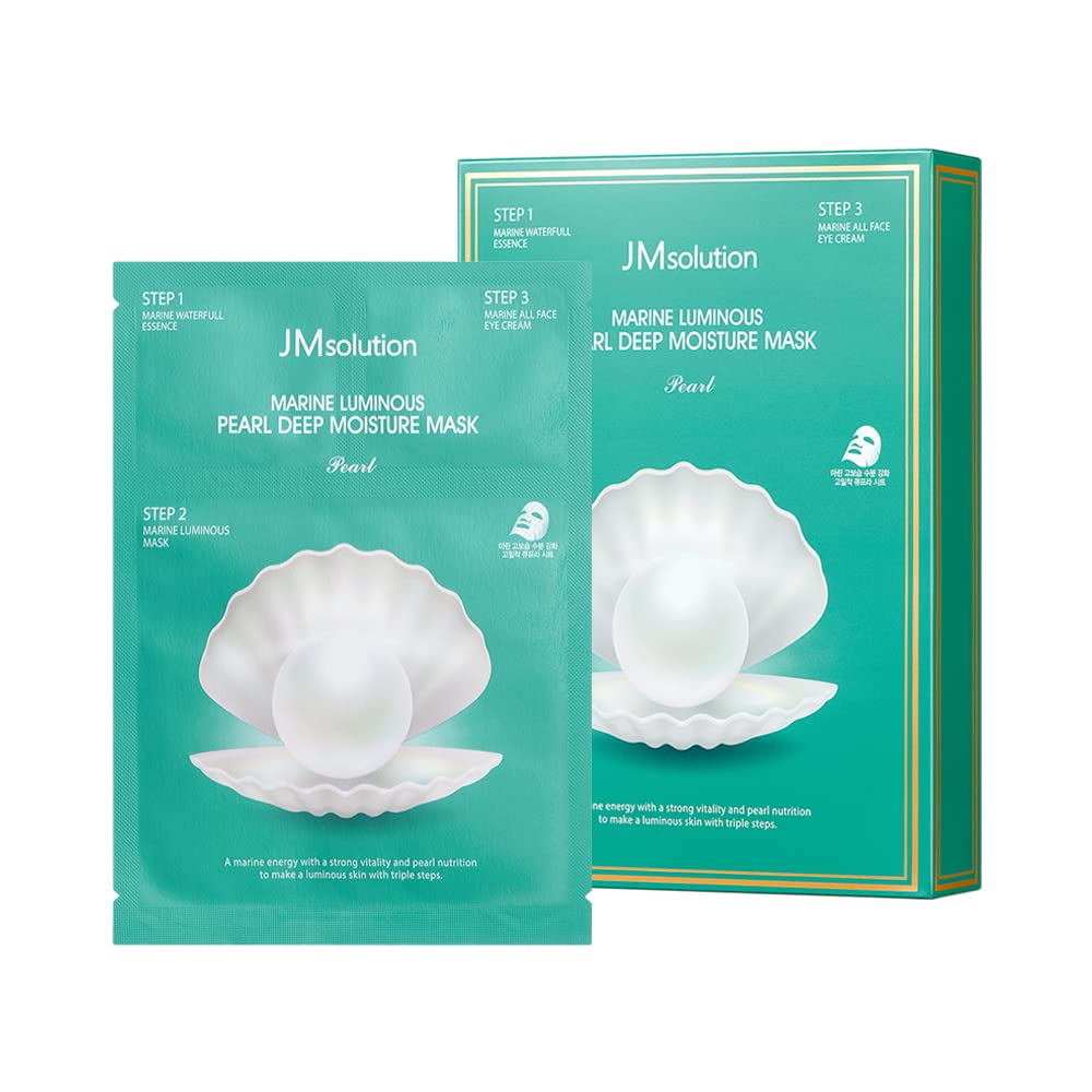 JMsolution mascarilla 3 pasos para brillo y tono más uniforme.