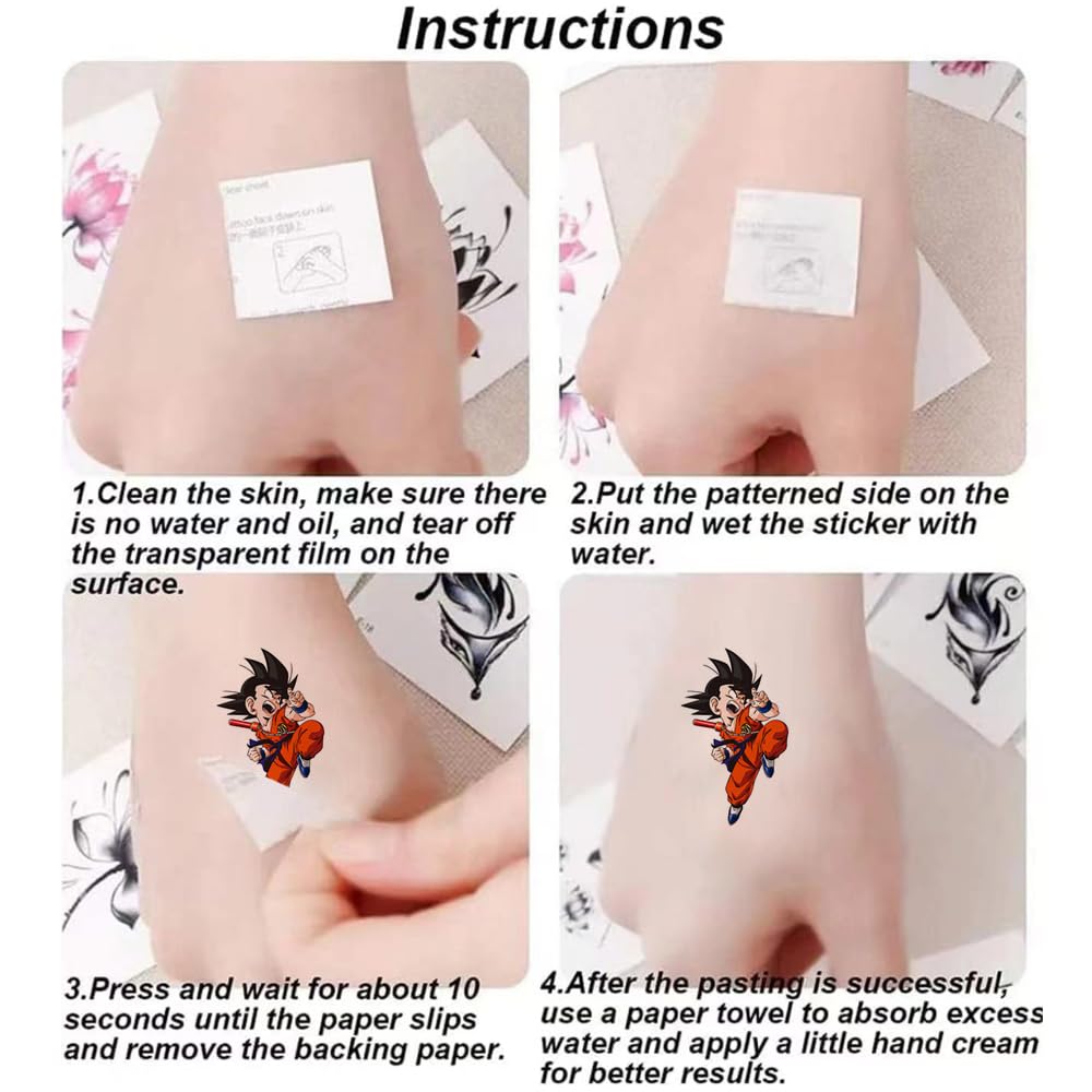 Empaque del set de tatuajes para regalos y fiestas