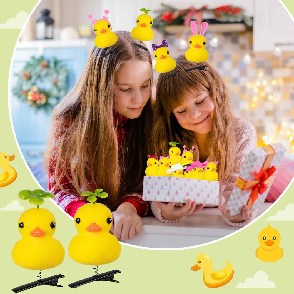 Pinzas JMZYJZH pato amarillo con accesorio 3 añade un toque lúdico para looks diarios