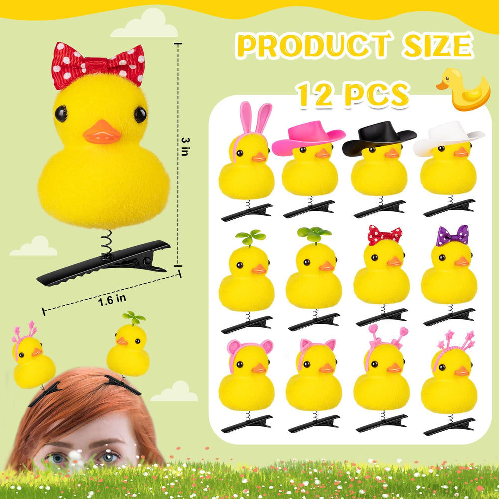 Pinzas JMZYJZH pato amarillo con accesorio 6 colección colorida para sesiones de fotos