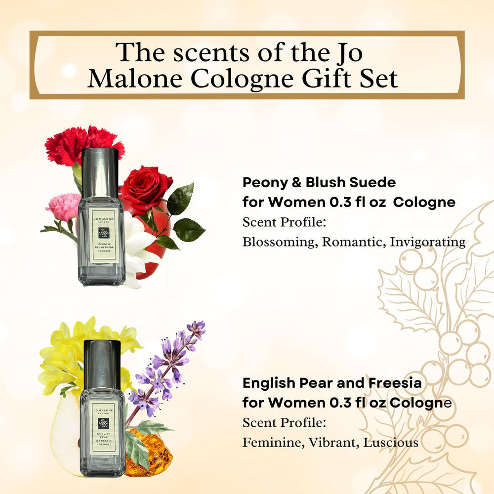 Jo Malone mini fragancia peonía y ante rosado, elegante para eventos.