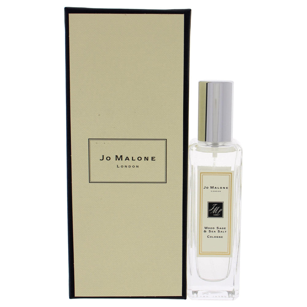 Jo Malone Wood Sage Sea Salt: botella 1 onza, aroma fresco para todo el día.