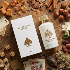 Notas de avellana y cacao en Jo Milano Game of Spades Royale