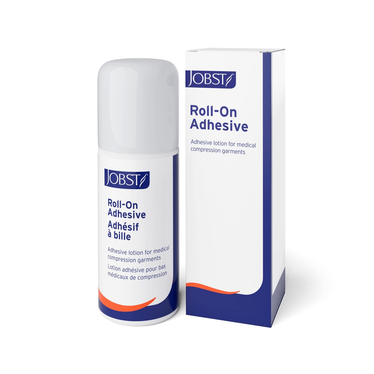 Jobst Adhesivo Roll-On para fijar prendas de compresión, botella de 2 onzas líquidas, suave para la piel.