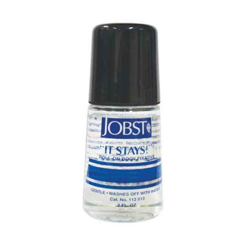JOBST It Stays Roll-On: aplicación suave sobre piel para asegurar mangas o medias.