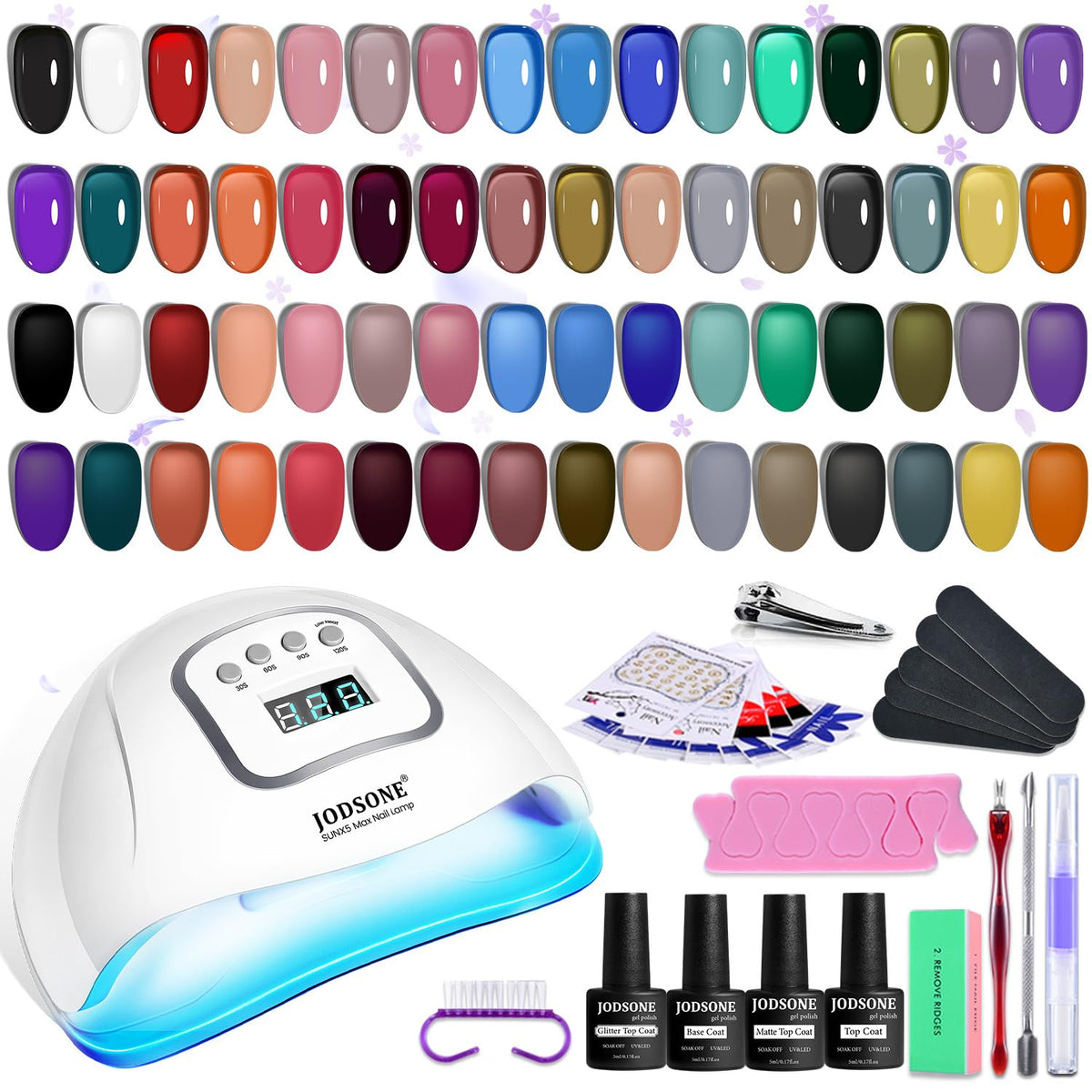 JODSONE: 32 colores gel jelly en botellas para múltiples estilos de uñas