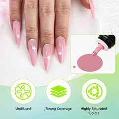 JODSONE: arte de uñas en gradiente con gel aerógrafo para acabado suave.