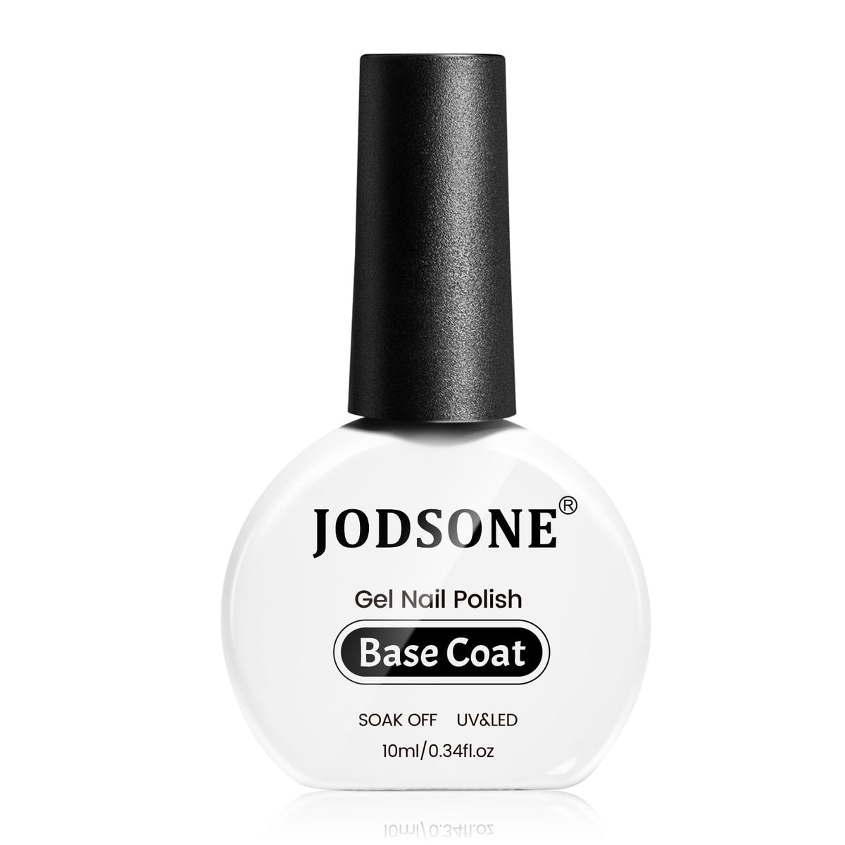 JODSONE Base Coat Gel envase de 10 ml, ayuda a adherir el esmalte para uñas más duraderas