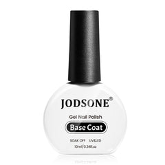 JODSONE Base Coat Gel envase de 10 ml, ayuda a adherir el esmalte para uñas más duraderas