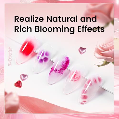 Diseño floral en uñas con gel JODSONE Blooming