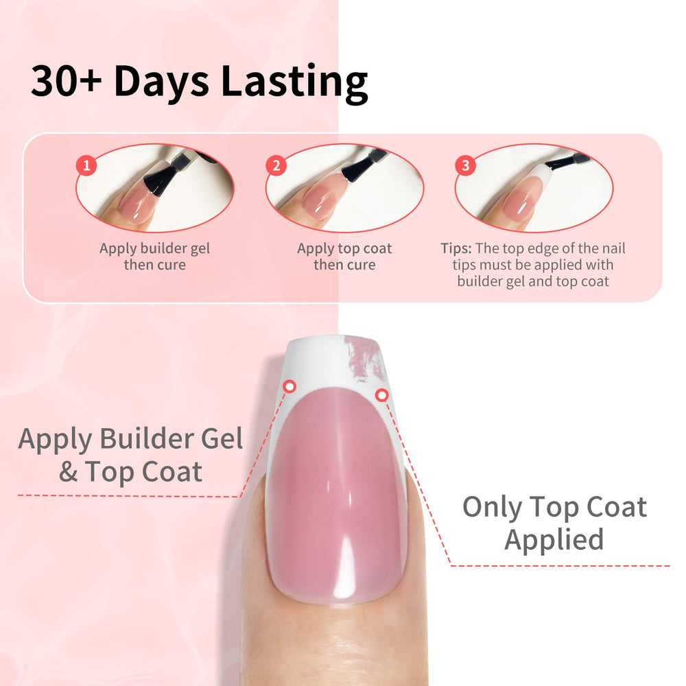 JODSONE Builder Gel extensiones uñas para crear longitudes duraderas