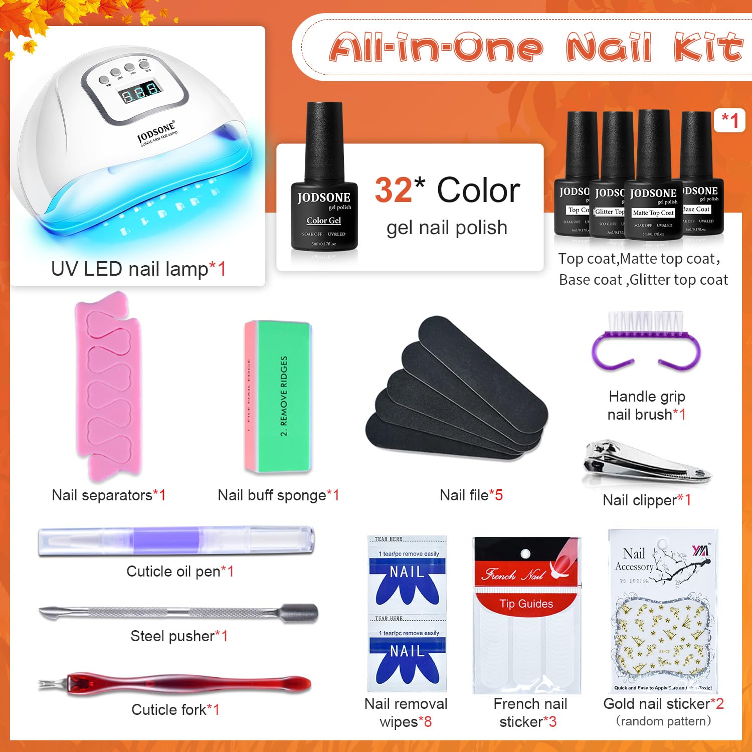 JODSONE capa-top gel brillo para proteger uñas