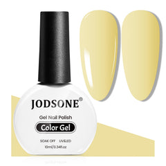 Esmalte gel JODSONE pastel amarillo 10ml para uso diario con curado UV/LED.