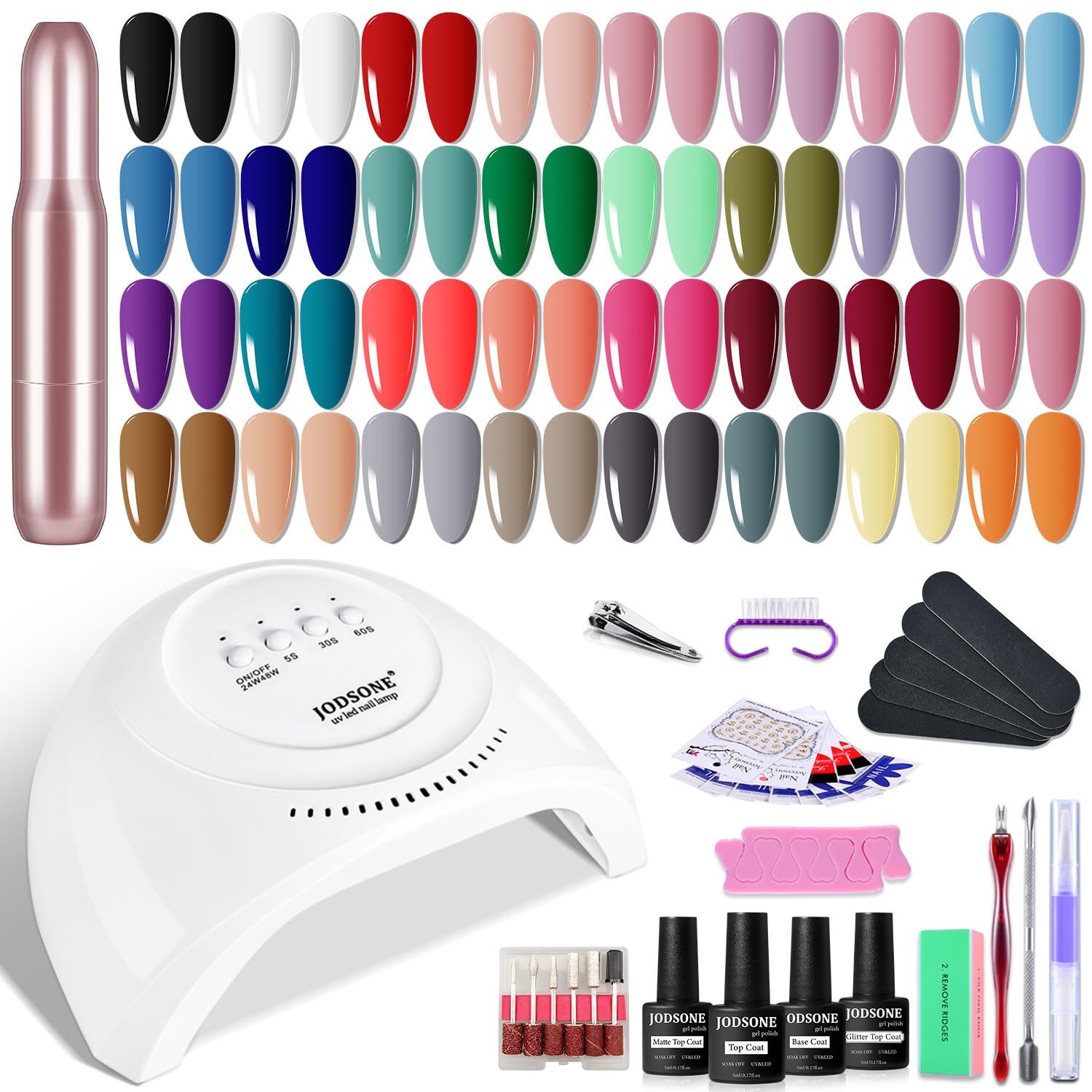 JODSONE Esmaltes gel 32 colores para looks versátiles.