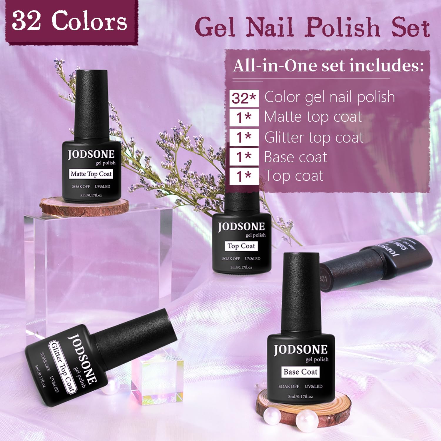JODSONE, paleta de colores en gel para distintos estilos.