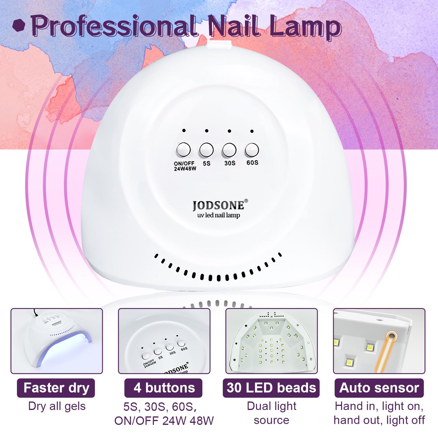 JODSONE Fresadora de uñas 25000 rpm para preparar las uñas.