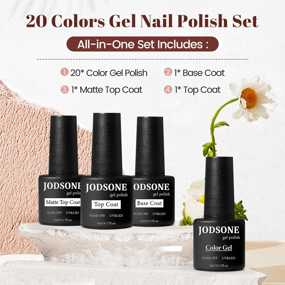 JODSONE gel multicolor, paleta amplia para combinar con looks.