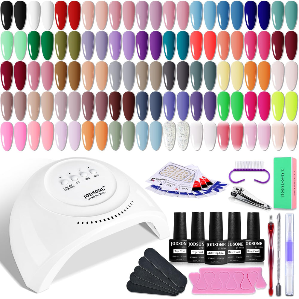 Kit de gel para uñas JODSONE con lámpara UV para uso en casa