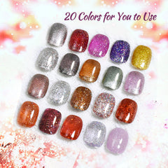JODSONE gel glitter variedad de estilos para diseños creativos
