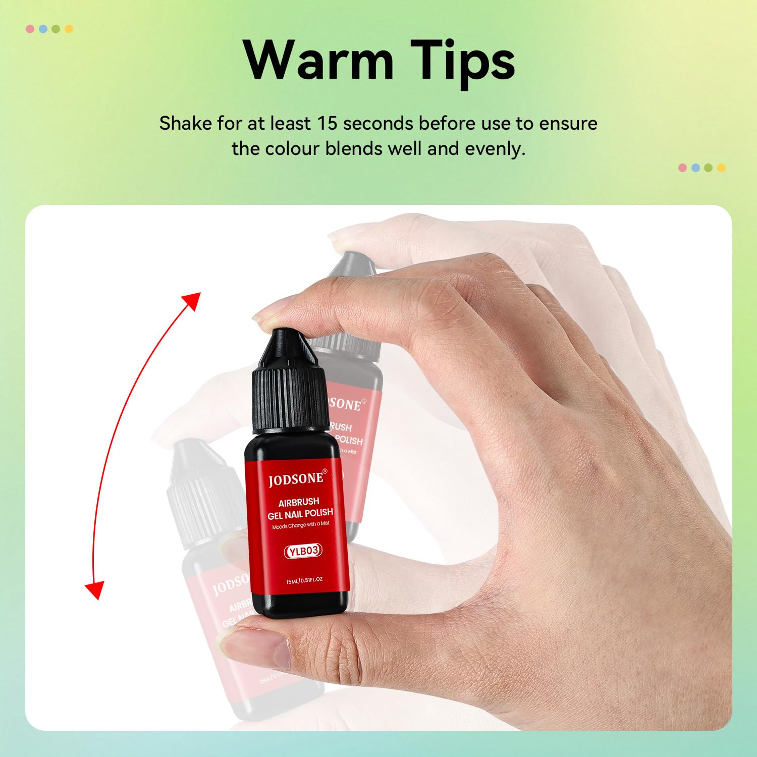 JODSONE: instrucciones de uso y curado con lámpara de uñas.