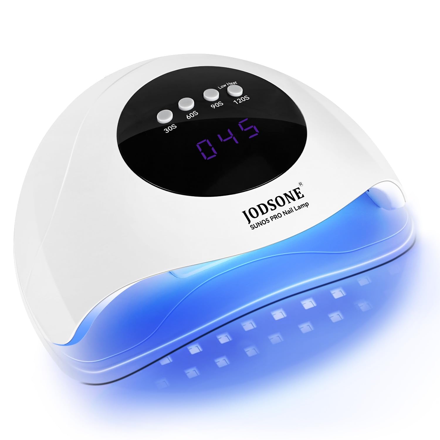 Lámpara JODSONE UV/LED para uñas con enfoque profesional y curado uniforme.