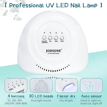 Lámpara UV JODSONE para curado de gel con precisión.