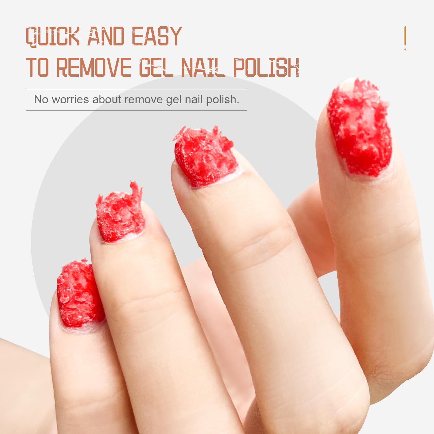 JODSONE: tiempo de 3-5 minutos para remover gel en uñas.