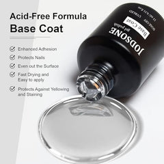 JODSONE top-coat-15ml seals layers with a glassy finish.