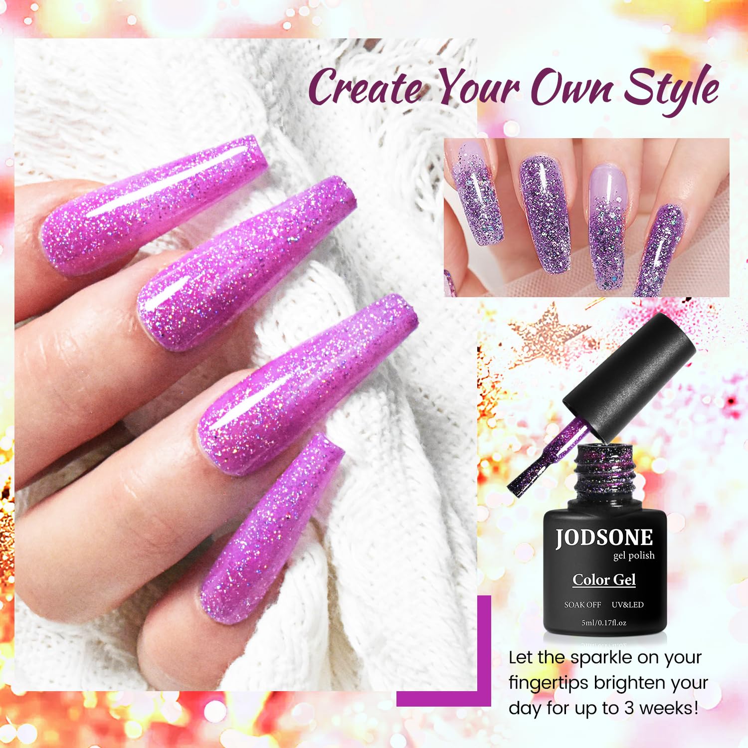 JODSONE top coat brillo para un brillo duradero