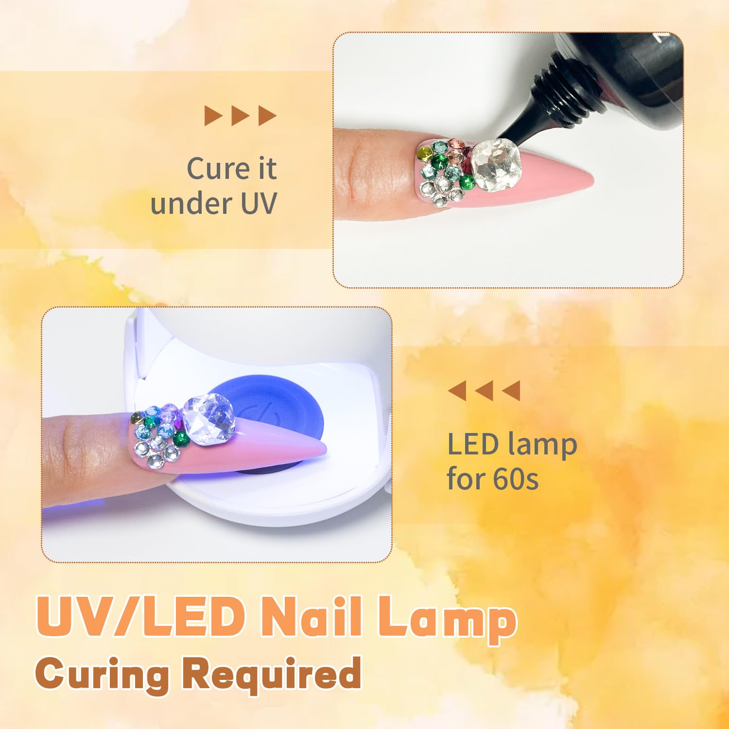 Uso multifuncional para arte en uñas y relleno de bordes.