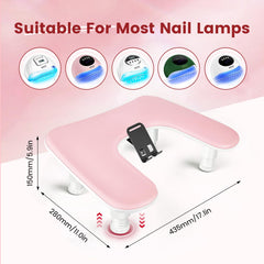 Base anti-deslizante de JODSONE para reposamuñecas, estabilidad durante la manicura.