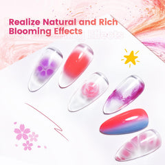 JODSONE Blooming Gel, diseño marmol, consigue acabado elegante en uñas.