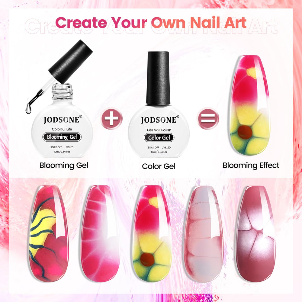 JODSONE Blooming Gel, duración prolongada, puede durar hasta 28 días con buena aplicación.