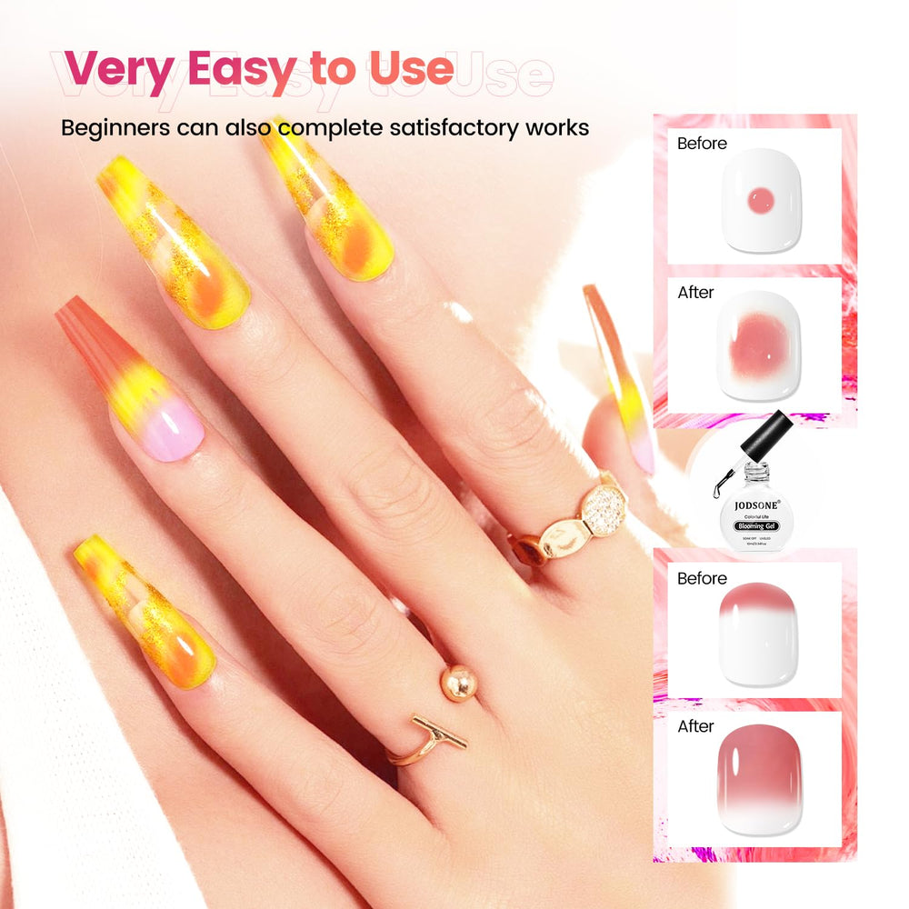 JODSONE Blooming Gel, olor bajo, opción más cómoda para uñas.