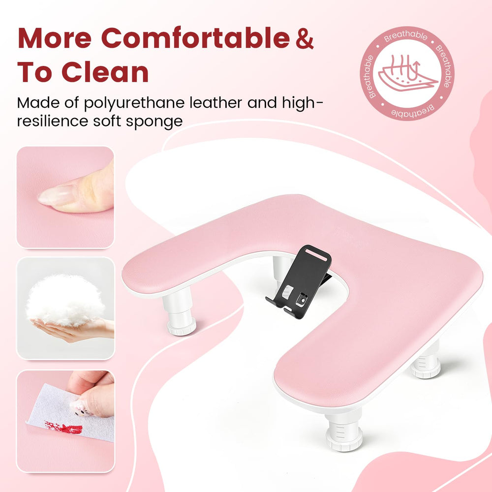 Diseño ergonómico de JODSONE para manos y antebrazos durante la manicura.