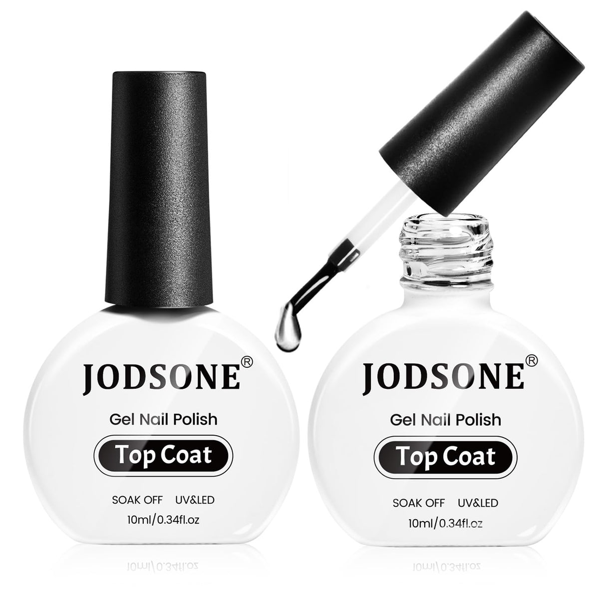 JODSONE gel capa superior 10 ml sin limpieza, resultado duradero para uñas.
